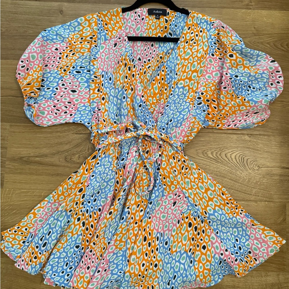 Aakaa Colorful Abstract Dress